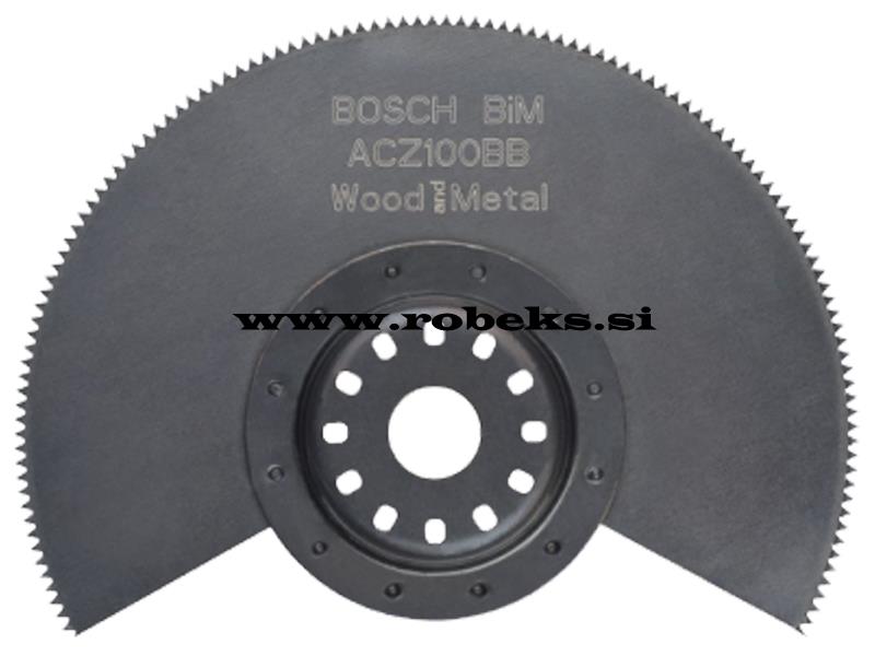 BIM segmentni žagin list Bosch ACZ 100 BB, Wood and Metal, 100mm, 2608661633
