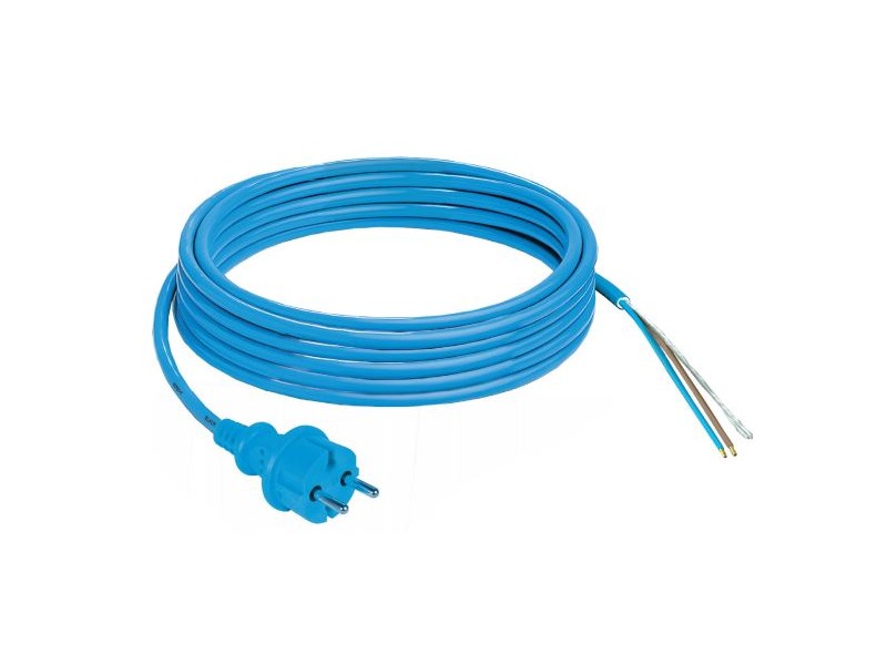 Priključna vrvica z vitkačem Elektron, Modra, Silikon, 3x1,5mm, 5m, 0140721