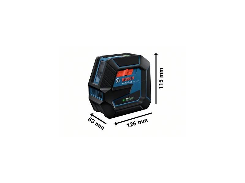 Kombinirani laser Bosch GCL 2-50G + 4xbater.+ RM10 + BT150, ± 0,3 mm/m,15M, ± 4°, 0,58kg, 0601066M01