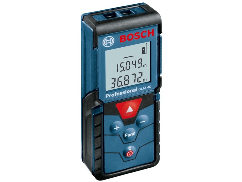 Laserski merilnik razadlj GLM 40 Bosch, Merilno območje: 0,15 – 40,00 m, 0.09 kg, 0601072900