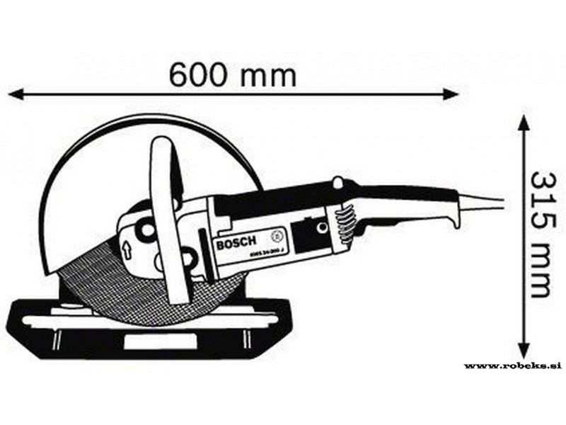 Kotni rezalnik - brusilnik Bosch GWS 24-300 J, Professional