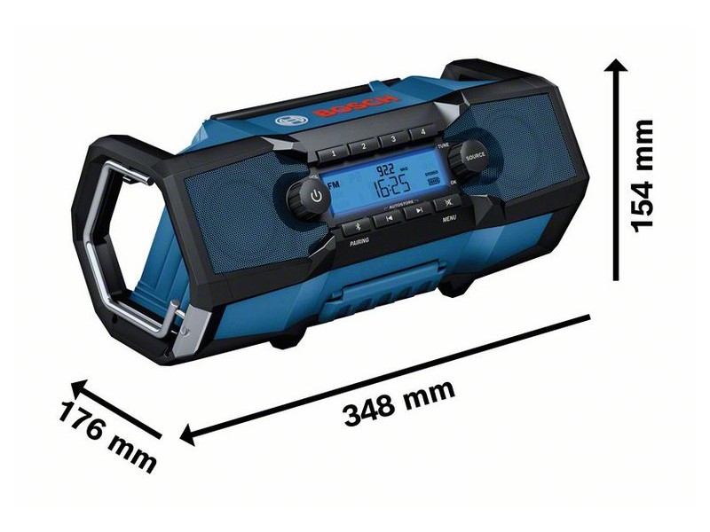Akumulatorski radio Bosch GPB 18V-2 C v kartonu, 18V, Bluetooth, 06014A3000
