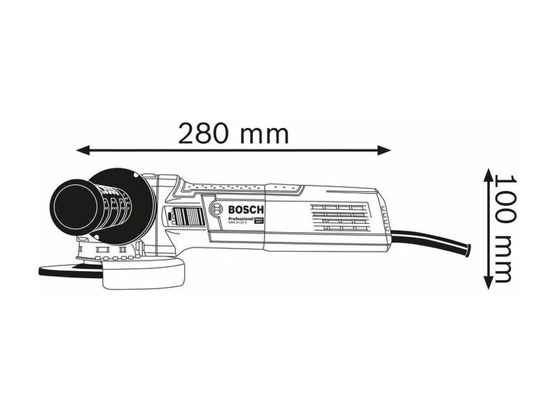Kotni brusilnik Bosch GWX 9-125 S, X-LOCK, 900W, 125 mm, 06017B2000