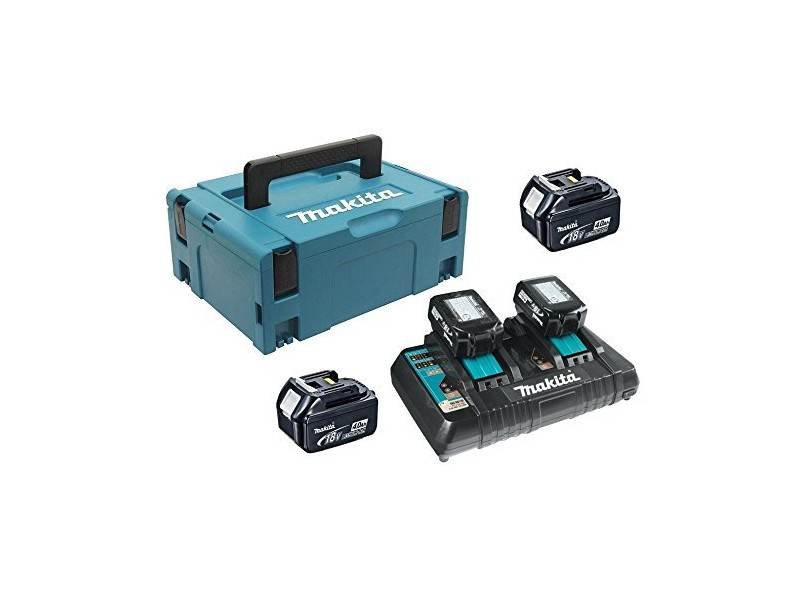 LXT Power set Makita v kovčku Makpac, Tip3, BL1850Bx4, DC18RD, 18V, 5,0Ah, 197626-8