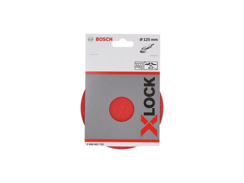 X-LOCK Bosch Podporni krožnik, Dimenzije: 125x22,23x2,4x12mm, na ježka, 2608601722