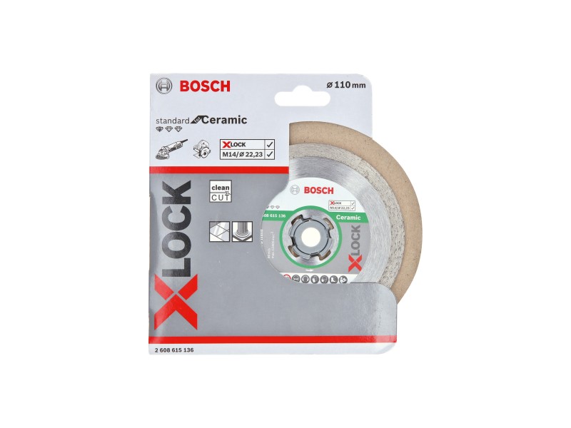 X-LOCK Bosch Bosch Standard for Ceramic, Dimenzije: 110x22,23x1,6x7,5mm, 2608615136