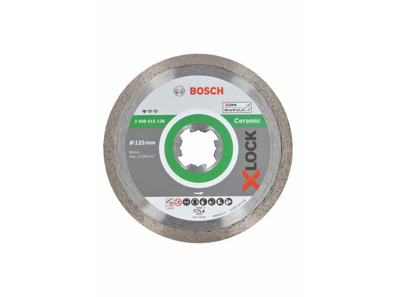 X-LOCK Bosch Bosch Standard for Ceramic, Dimenzije: 125x22,23x1,6x7mm, 2608615138