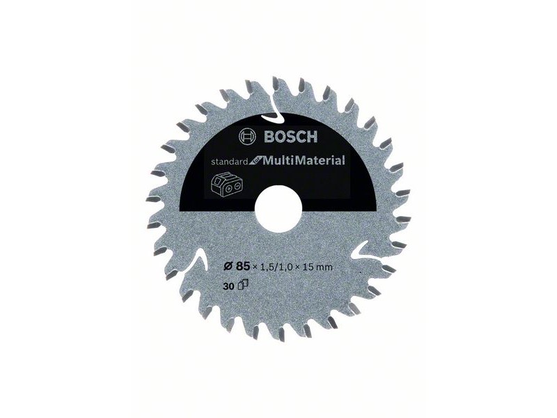List za krožno žago Bosch Standard for Multi Material, Dimenzije: 85x1,5/1x15mm, Zob: 30, 2608837752