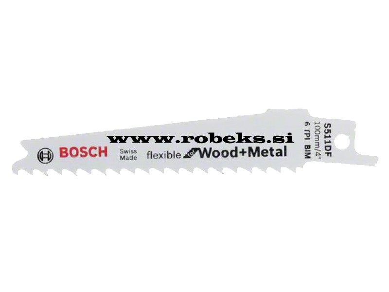 List za sabljasto žago BoschS511DF, 100x19x0,9mm,(5 kosov)