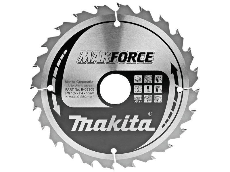TCT MAKForce žagin list za les Makita, B-08305