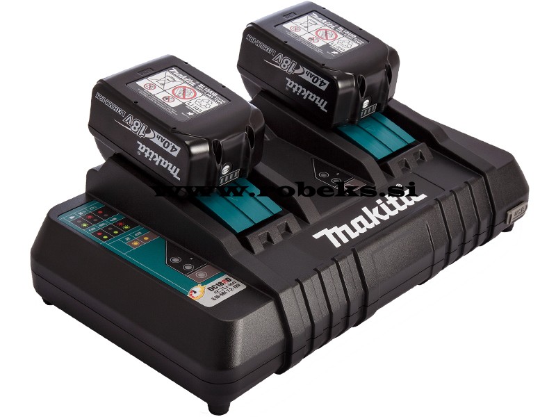 Akumulatorske škarje za živo mejo Makita DUH651Z-PP1, 18+18V, 2xBL1840, 1xDC18RD, Set