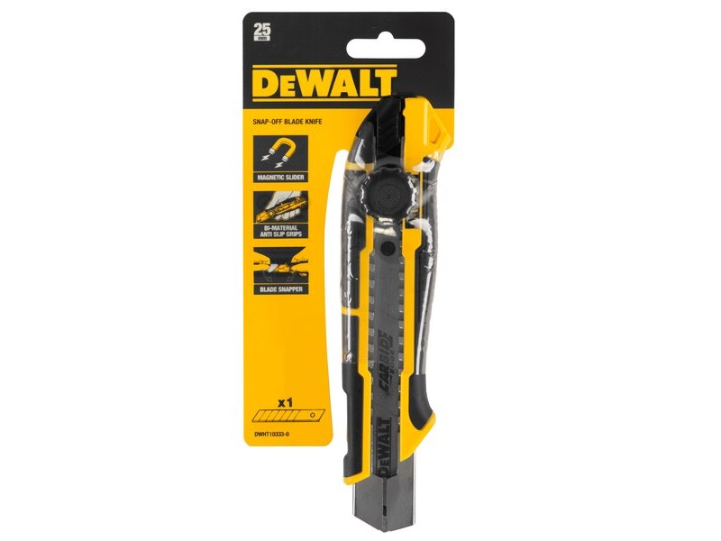 Plastični nož Dewalt Snap-off s koleščkom DWHT10333-0, 25 mm