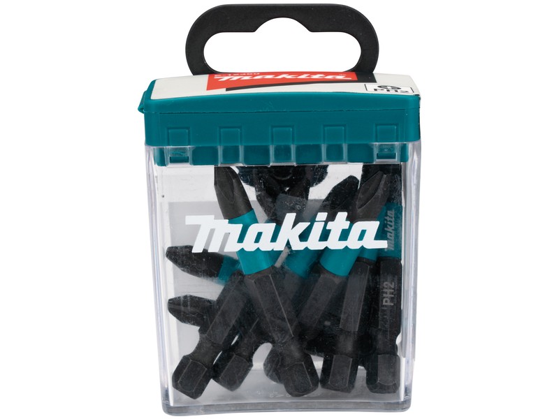 10-delni set vijačnih nastavkov Makita Impact Black PH2, PZ2, T20, T25, T30, T40, 50mm