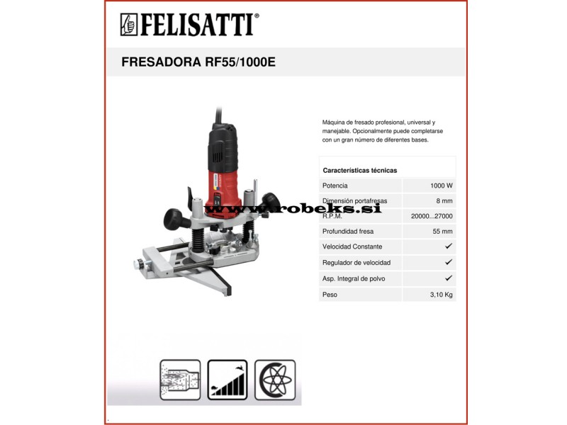 Električni nadrezkar Felisatti RF55/1000E