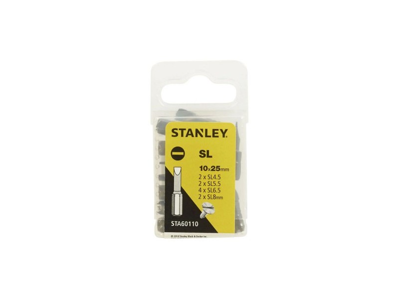 10-delni set nastavkov Stanley, 25mm, STA60110