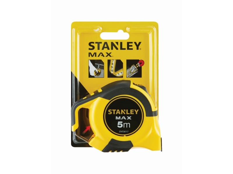 Meter Stanley STHT0-36117 PMAX z magnetom, 5mx25mm