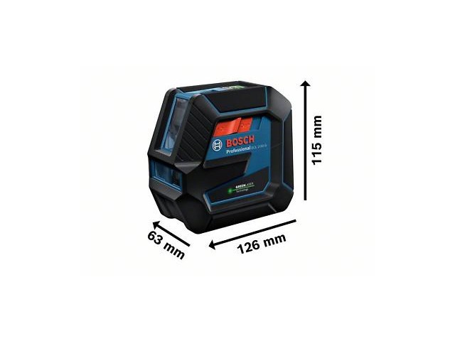 Kombinirani laser Bosch GCL 2-50 G + 4x bater.+ RM10, ± 0,3 mm/m, 15M, ± 4°, 0,58 kg, 0601066M00