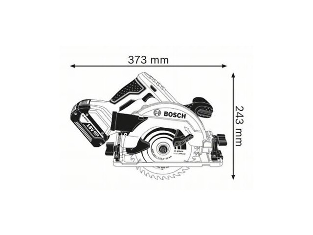 Akumulatorska krožna žaga Bosch GKS 18V-57G, L-Boxx, 18V, 165mm, 4,1kg, 06016A2101