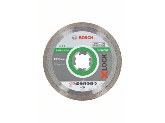 X-LOCK Bosch Bosch Standard for Ceramic, Dimenzije: 125x22,23x1,6x7mm, 2608615138