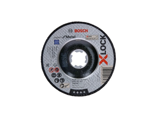 X-LOCK Bosch Expert for Metall, kolenasta, Pakiranje: 25kos, Dimenzije: 125x2,5x22,23mm, 2608619257