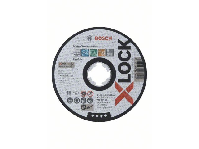 X-LOCK Bosch Multi Material, ravna, Dimenzije: 125x1,6x22,23mm, 2608619270