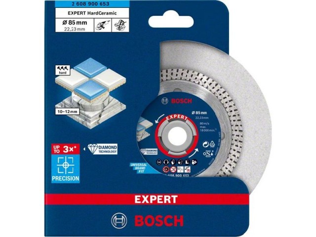 Diamantna rezalna plošča Bosch Standard for Ceramic, Dimenzije: 85x22.23x1.4x7mm, 2608900653