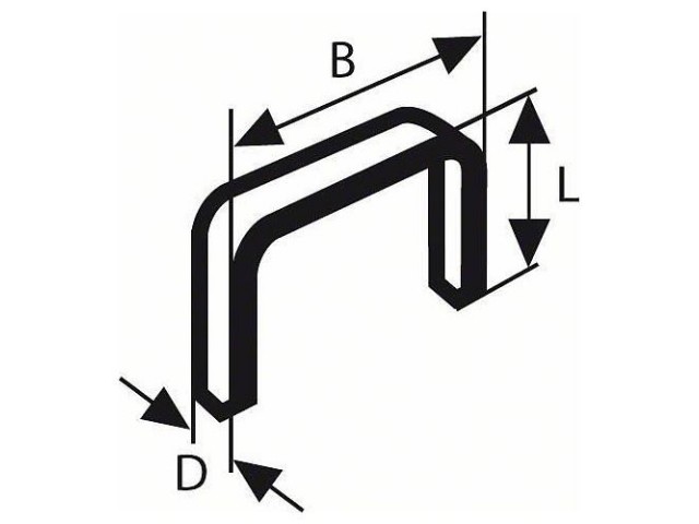 Ploščata žična sponka Bosch tipa 54, Dimenzije: 12,9x1,25x6mm, 2609200218