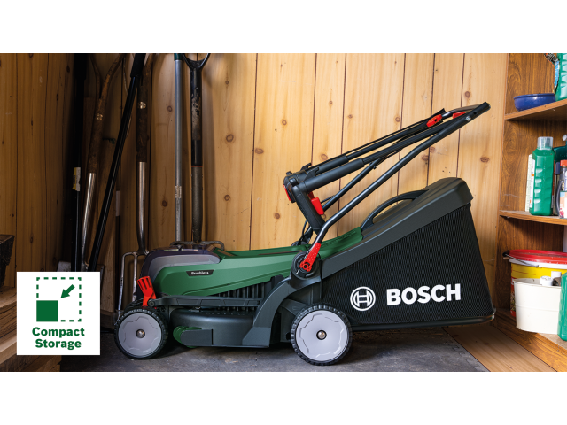 Akumulatorska kosilnica Bosch UniversalRotak 2x18V-37-550, 370mm, 2x 18V/4.0Ah, 40L, do 550m², 12.4kg, 06008B9E00