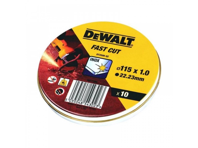 Rezalna plošča DeWalt, za INOX, 115x22,23x1mm, DT3506