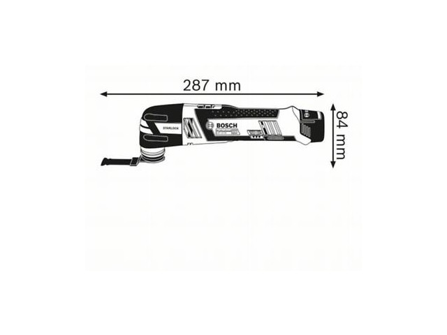 Akumulatorski večnamenski rezalnik Bosch GOP 12V-28 Baretool, 5.000–20.000 min-1, 06018B5001