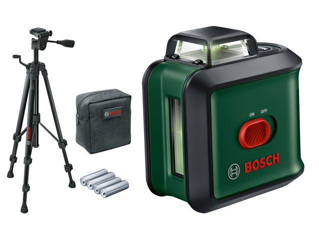 Križni laser Bosch UniversalLevel 360, 120°, 1/4, 4x baterija 1,5 V, 0603663E03