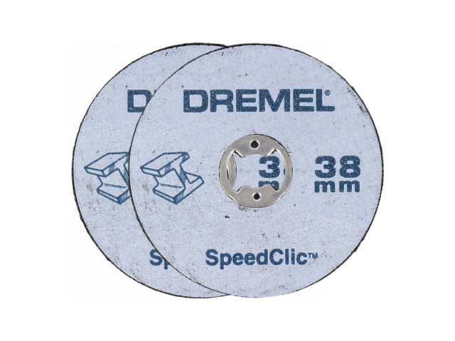 Rezalna plošča Dremel® EZ SpeedClic, 38mm, za kovino, Pakiranje: 2kos, 2615S406JC