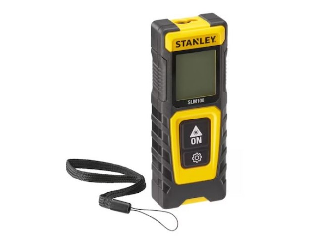 Laserski merilnik razdalje Stanley SLM100 STHT77100-0, 30m, rdeč, 70g