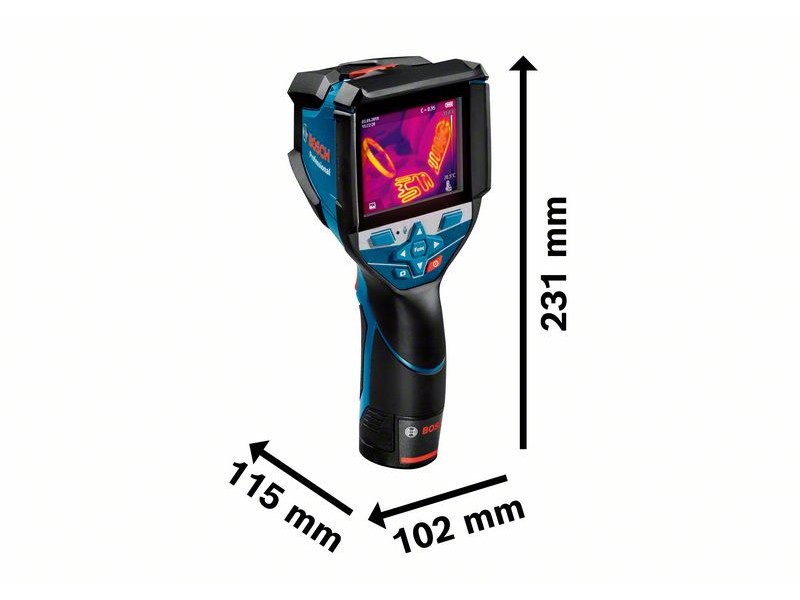 Toplotna kamera Bosch GTC 600 C v L-Boxx, 12V, -20 °C do +600 °C, 256x192px, Android, Ipad, Iphone, 0601083500