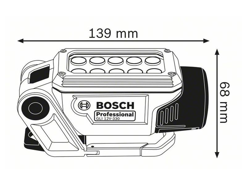 Akumulatorska svetilka Bosch GLI 12V-330, 06014A0000