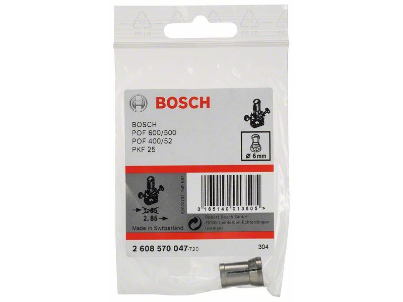 Vpenjalne klešče Bosch brez pritezne matice, Za: GGS 27, GGS 27 C Professional, POF 500 A, POF 600 ACE, 6 mm, 2608570047