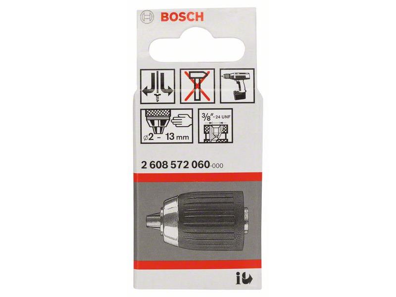 Hitrovpenjalna vrtalna glava Bosch do: 13 mm, Vpenjanje: 2-13 mm, Navoj: 3/8