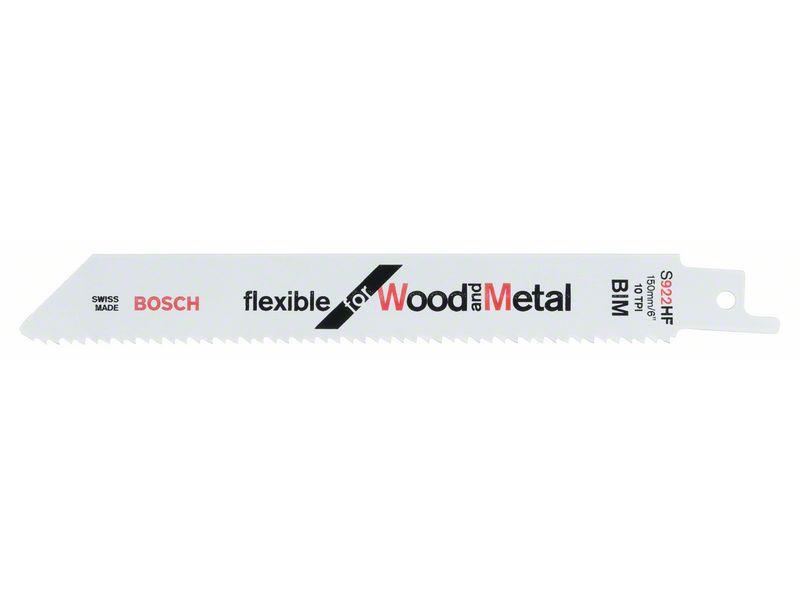 Listi za sabljasto žago Bosch S 922 HF, les in kovina, Pakiranje: 2 kos, 2608656039