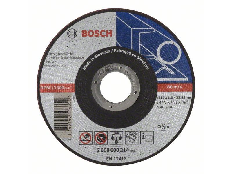 Ravna rezalna plošča Bosch Expert for Metal AS 46 S BF, Pakiranje: 25kos, Dimenzije: 115x22.23x1.6mm, 2608600214