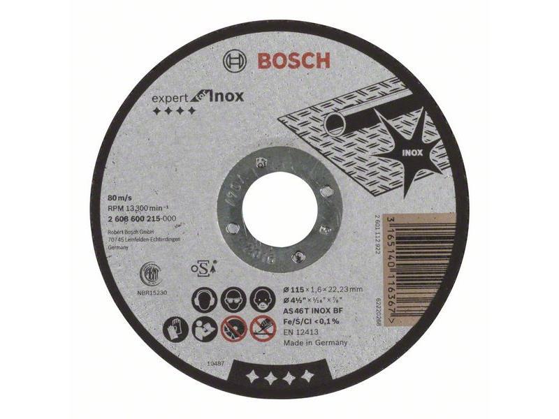 Ravna rezalna plošča Expert for Inox AS 46 T INOX BF, 115 mm, 1,6 mm