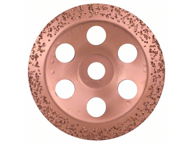 Trdokovinska lončasta brusilna plošča 180 x 22,23 mm; grobo, poševno