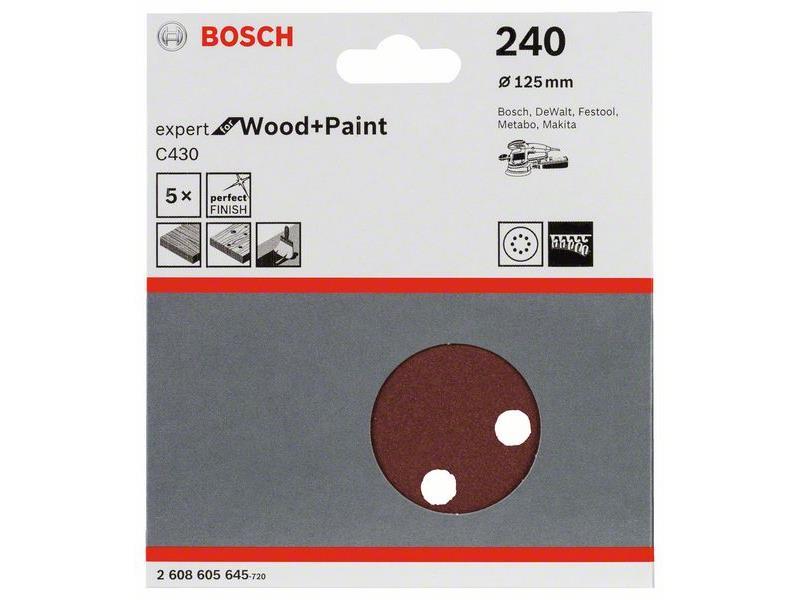 Brusilni list C430 Bosch, 125mm, 240, 2608605645