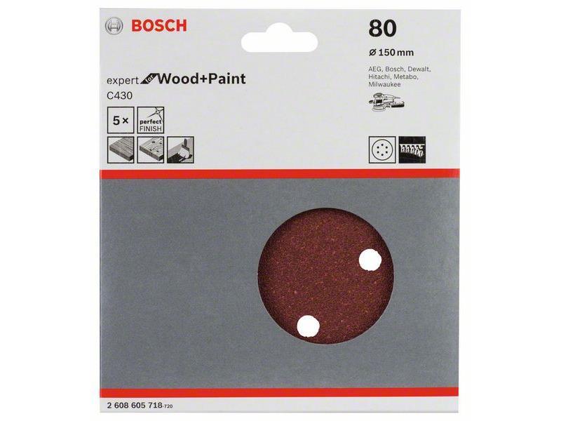 Brusilni list C430 Bosch, 150mm, 80, 2608605718