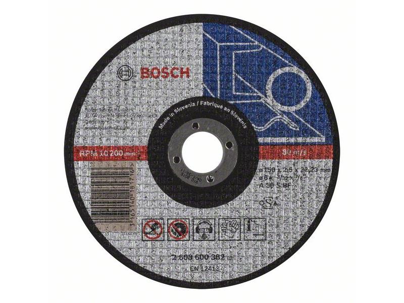 Ravna rezalna plošča Bosch Expert for Metal A 30 S BF, Pakiranje: 25kos, Dimenzije: 150x22,23x2,5mm, 2608600382