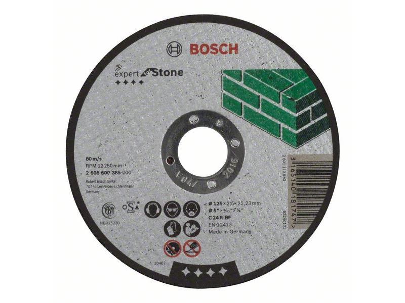 Ravna rezalna plošča Bosch Expert for Stone C 24 R BF, Dimenzije: 125x22,23x2,5mm, 2608600385