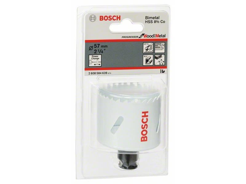 Žaga za izrezovanje lukenj Bosch Progressor, Premer: 57 mm, 2 1/4