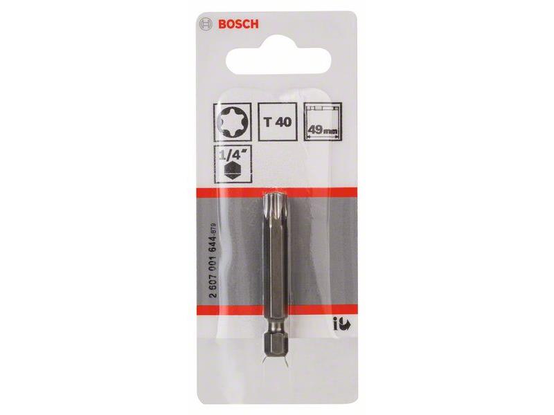 Vijačni nastavek Bosch Torx Extra-Hart, T40x49mm, 1/4, 2607001644