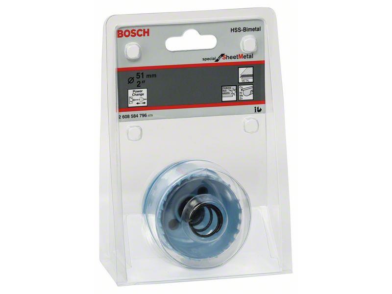 Kronska žaga za izrezovanje lukenj Bosch za pločevino, Dimenzije: 51x20mm, 2608584796