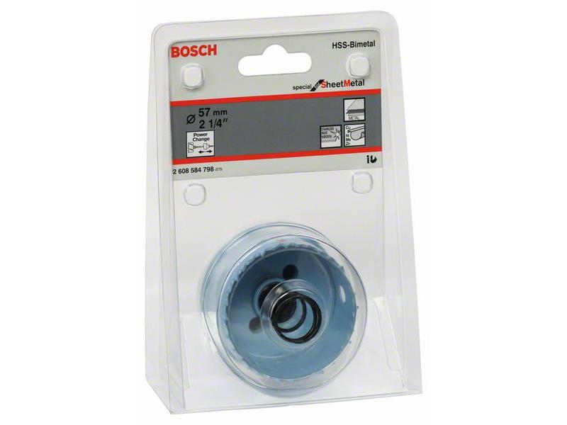 Kronska žaga za izrezovanje lukenj Bosch za pločevino, Dimenzije: 57x20mm, 2608584798