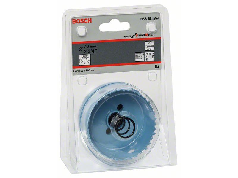 Kronska žaga za izrezovanje lukenj Bosch za pločevino, Dimenzije: 70x20mm, 2608584804
